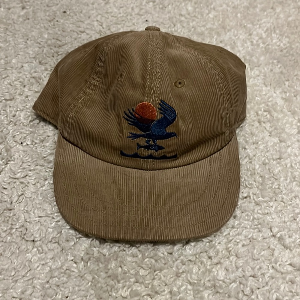 Patagonia corduroy snapback hat fish and bird